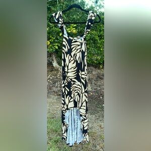 LexBreezy Makamae Black Monstera Dress, Size XS, BNWT